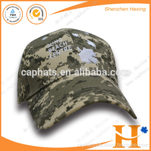 Custom Camo Low Profile Baseball Cap With Embroidery Flag Camouflage Snapback Cap/Bucket Hat